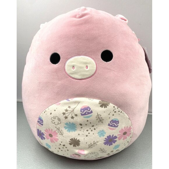 Squishmallows 16" Peter Pink Pig With Easter Print Belly Large Plush - Picture 2 of 12